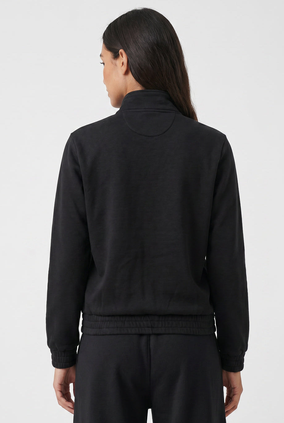 Jaqueta feminina básica moletom forrada 61379