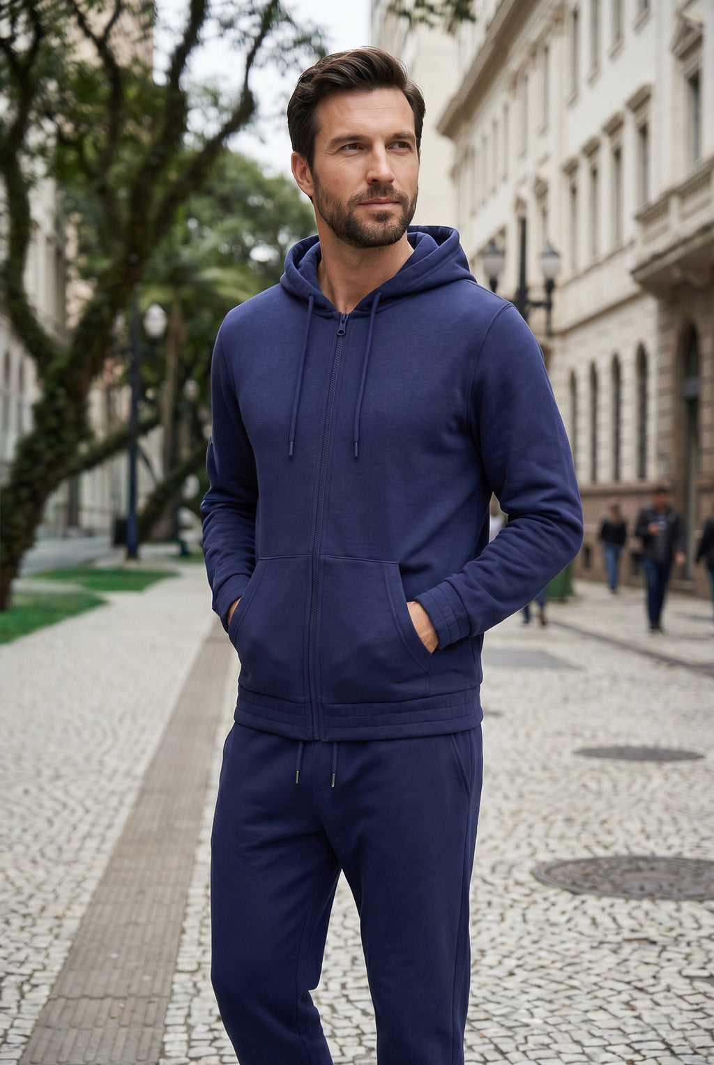 Jaqueta masculina de moletom 69385