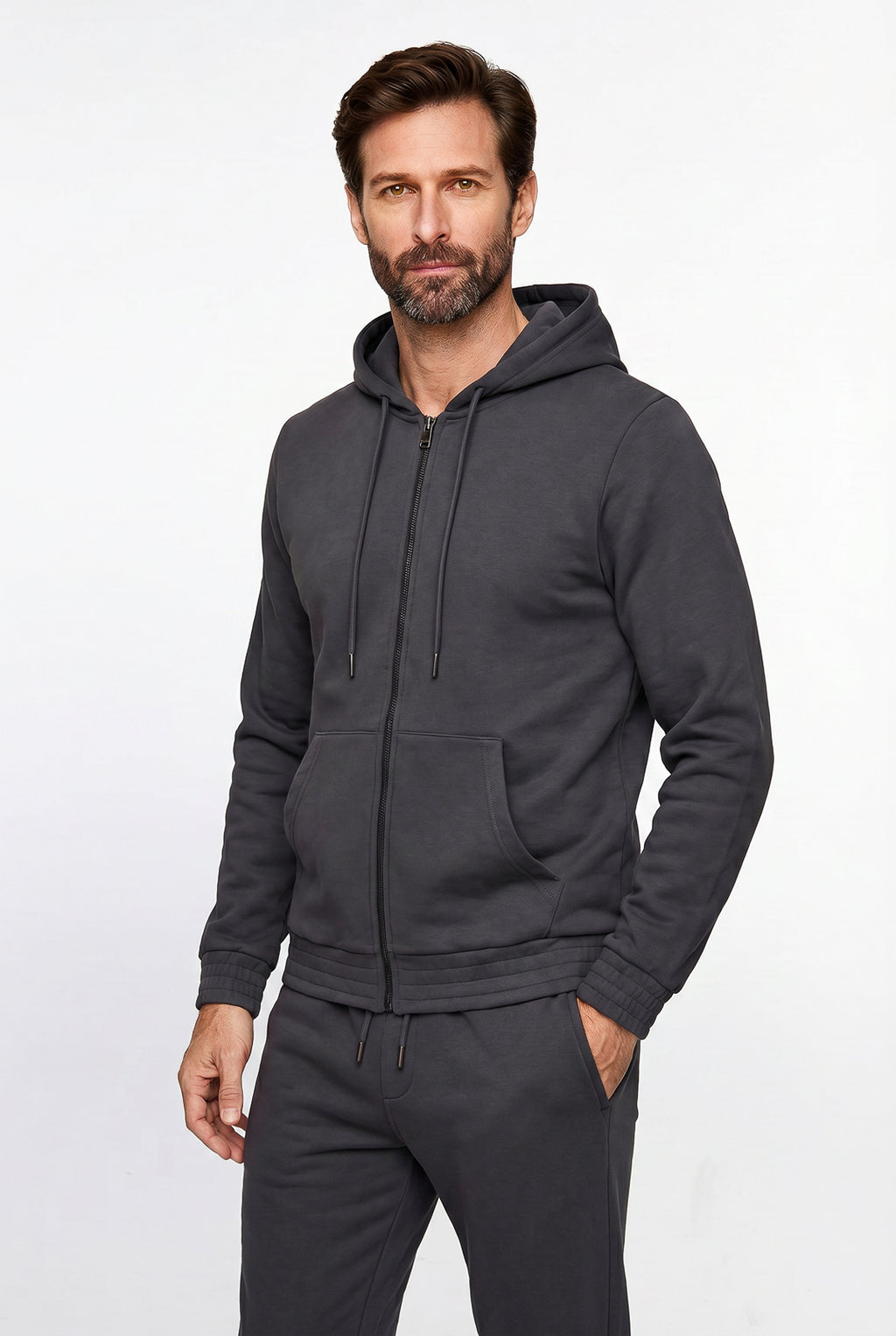Jaqueta masculina de moletom 69385
