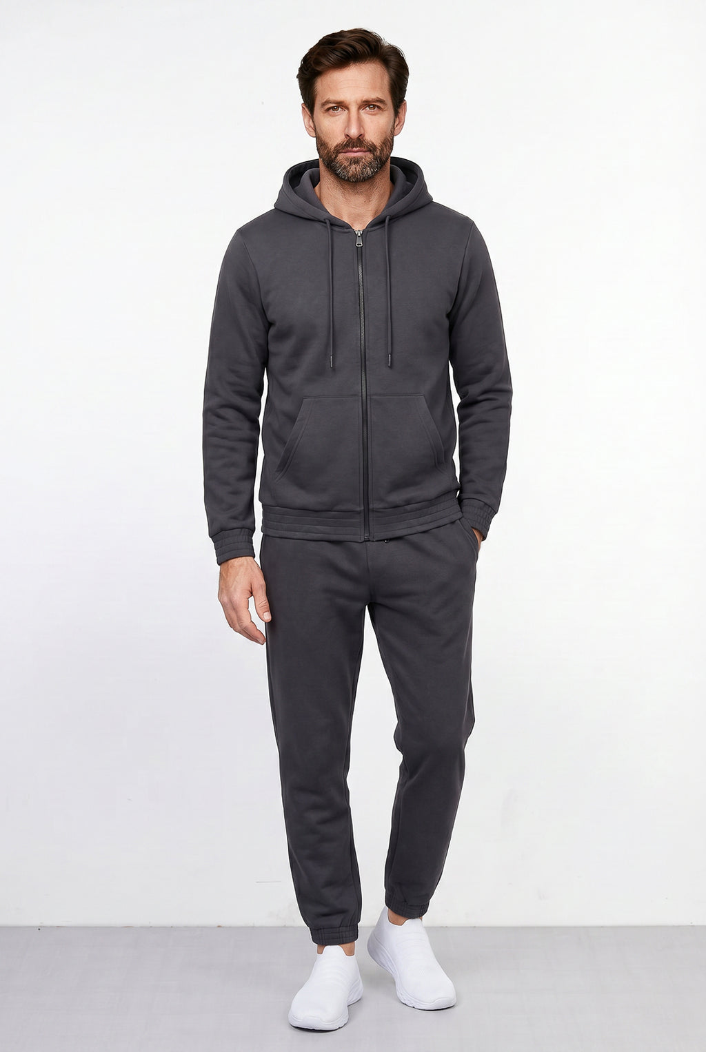 Jaqueta masculina de moletom 69385