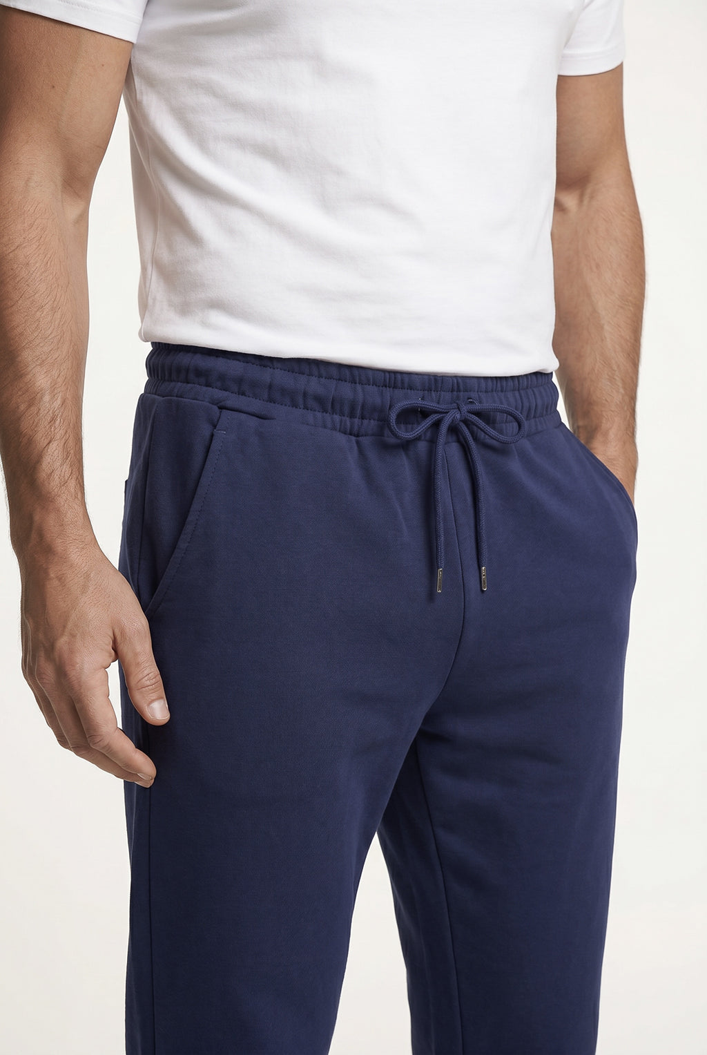 Calça masculina de moletom peluciado 69386