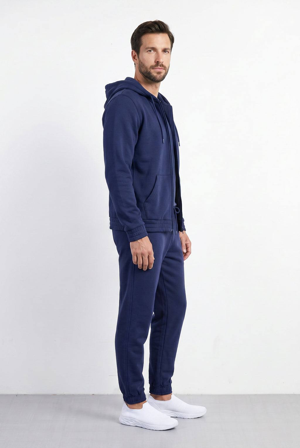 Calça masculina de moletom peluciado 69386