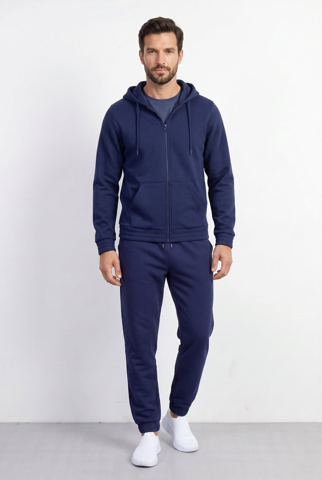 Calça masculina de moletom peluciado 69386