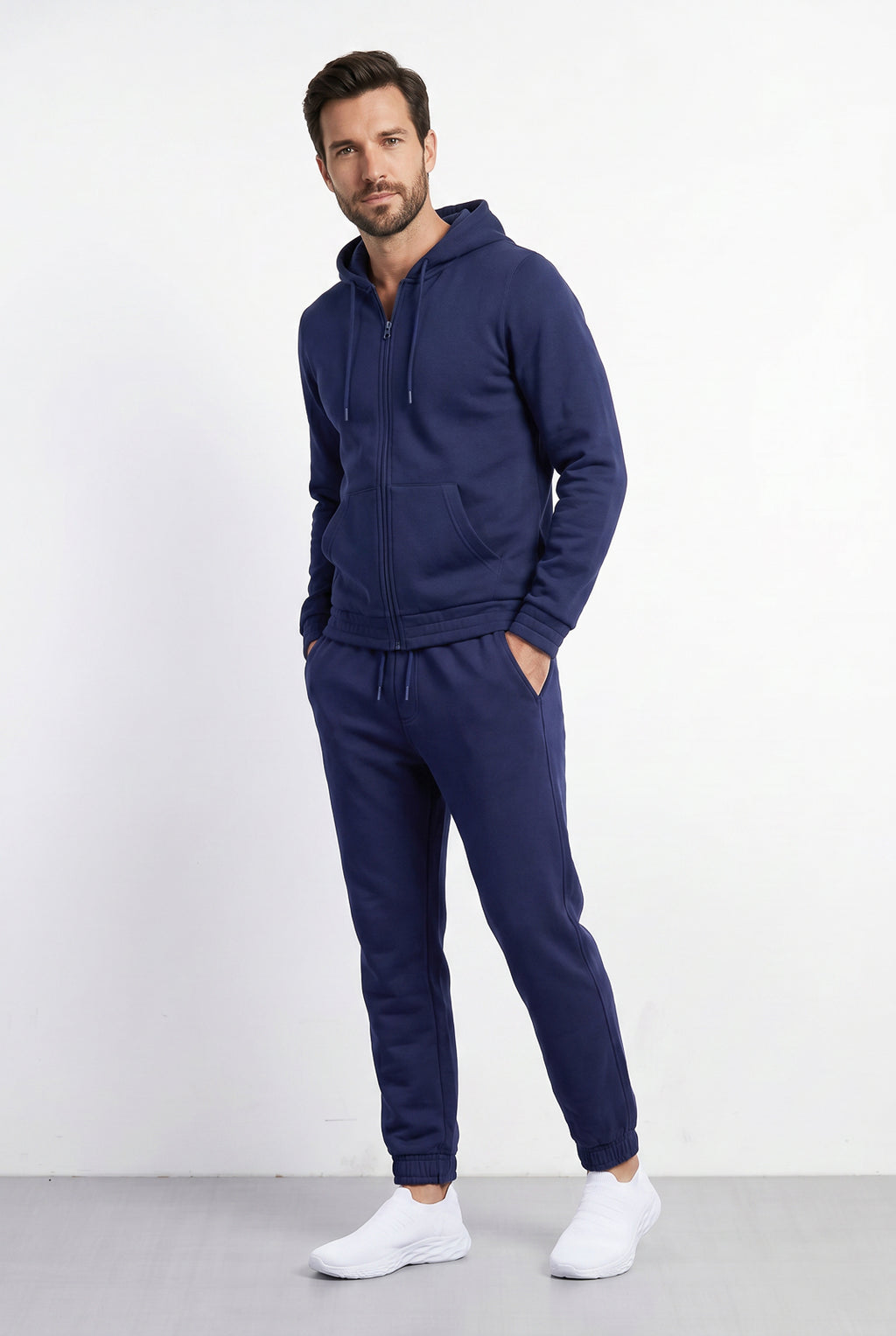 Calça masculina de moletom peluciado 69386