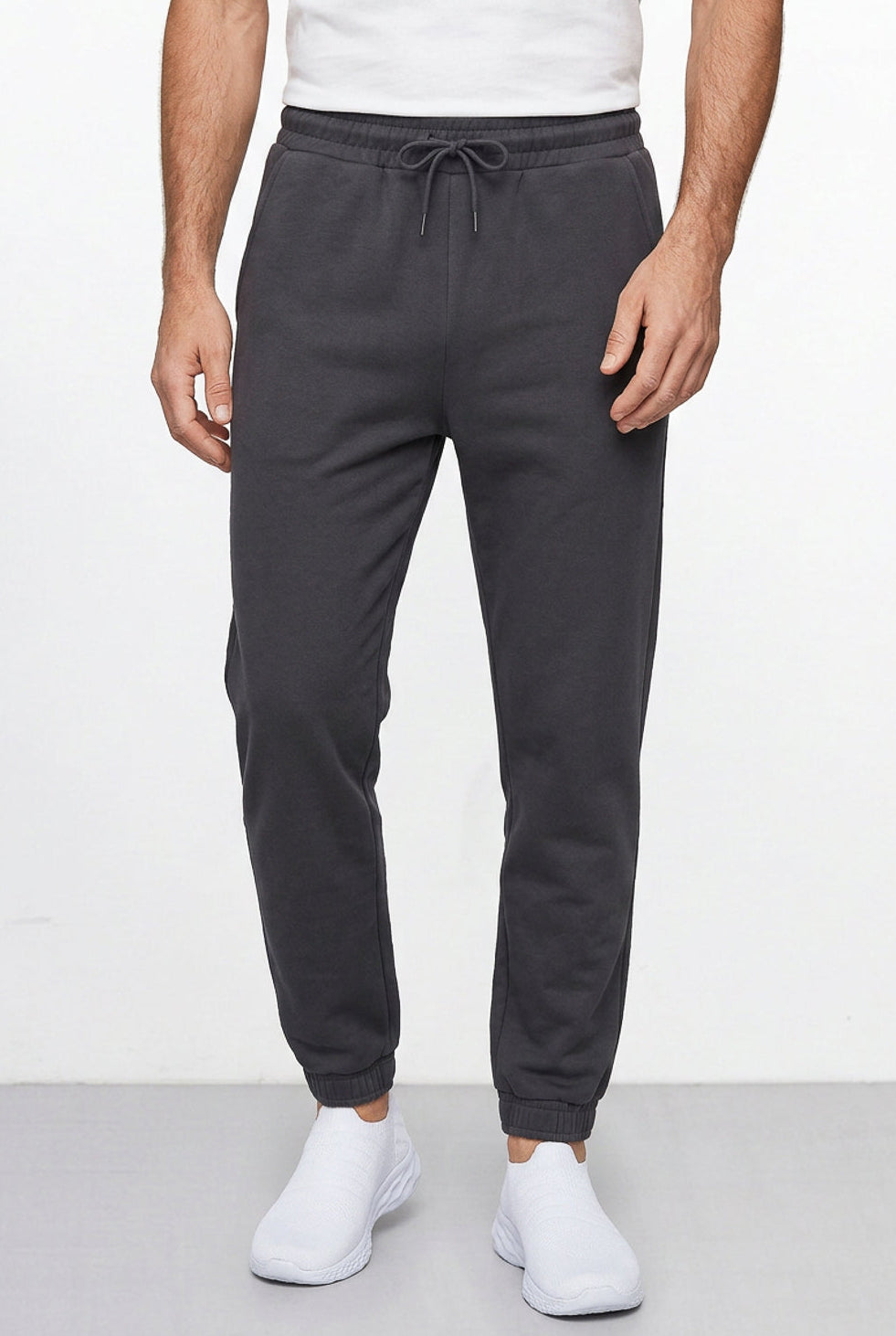 Calça masculina de moletom peluciado 69386