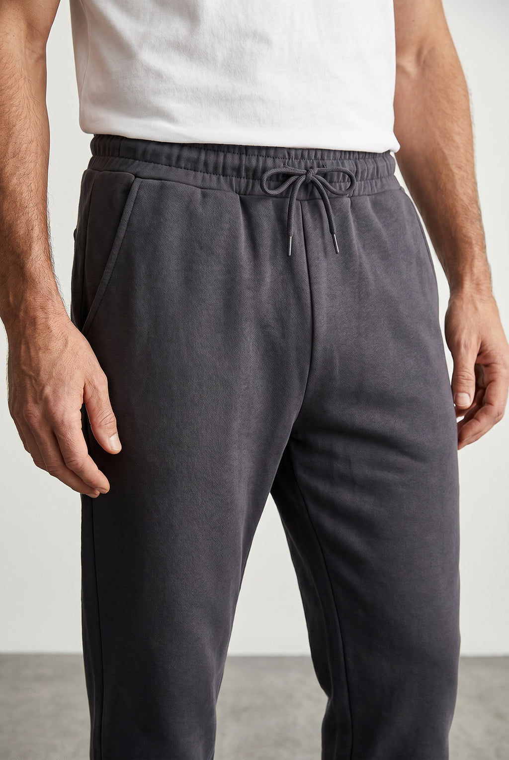 Calça masculina de moletom peluciado 69386