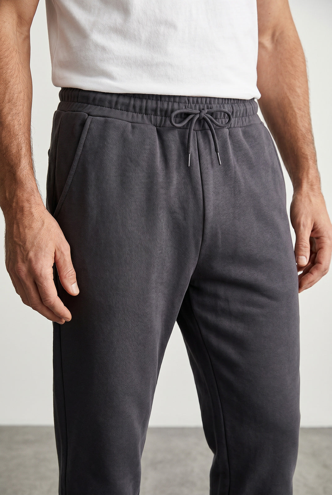 Calça masculina de moletom peluciado 69386