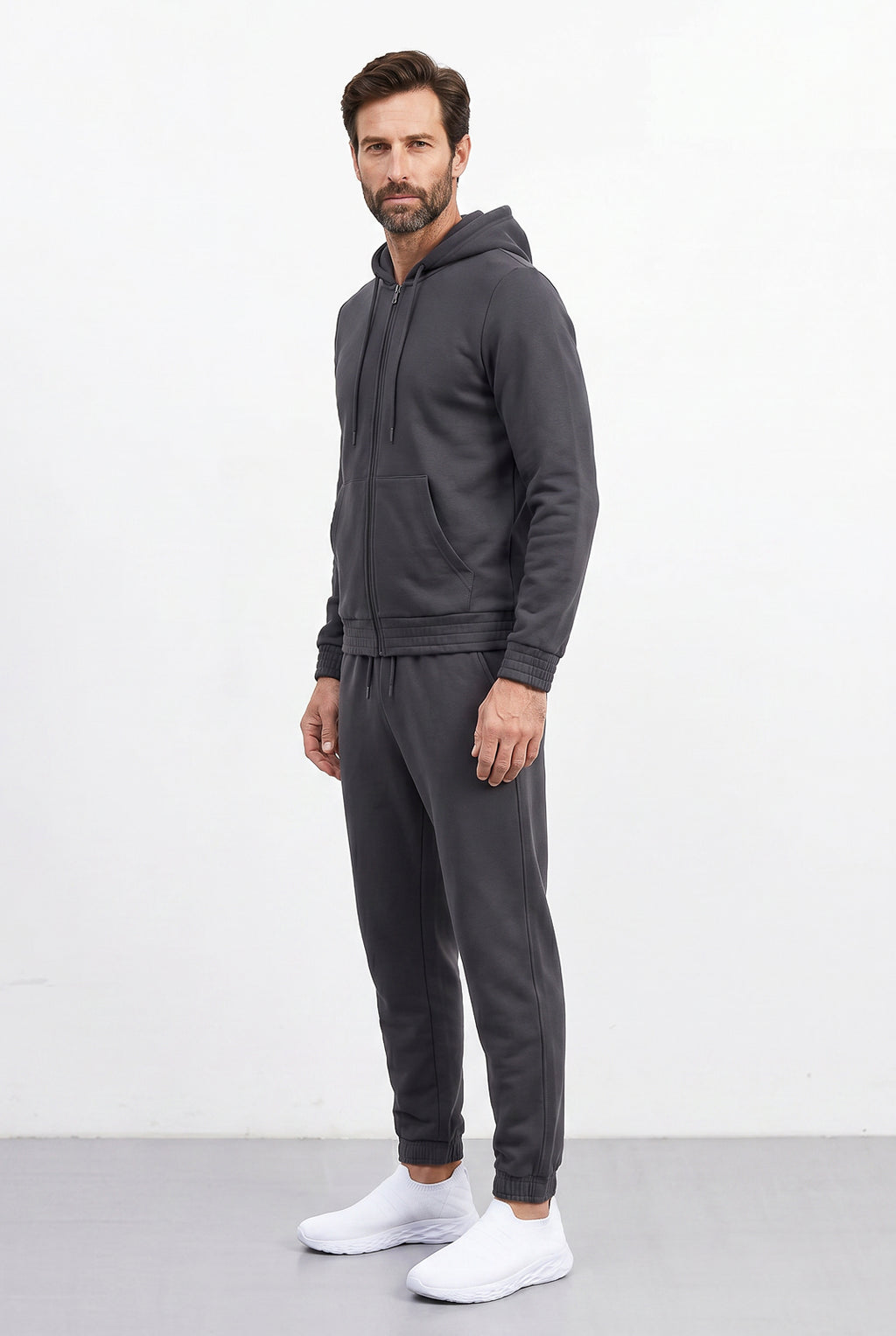 Calça masculina de moletom peluciado 69386
