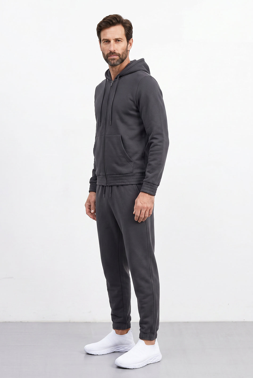 Calça masculina de moletom peluciado 69386