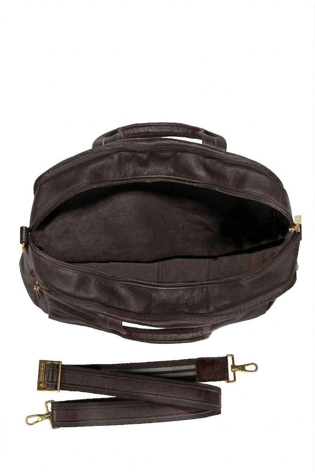 Pasta executiva de couro com divisórias Roger