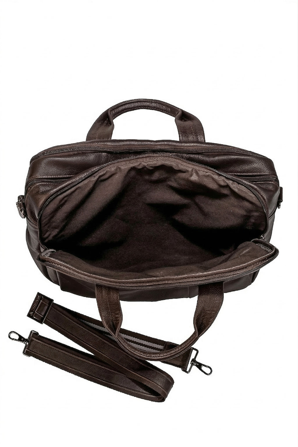 Pasta executiva de couro com divisórias Roger