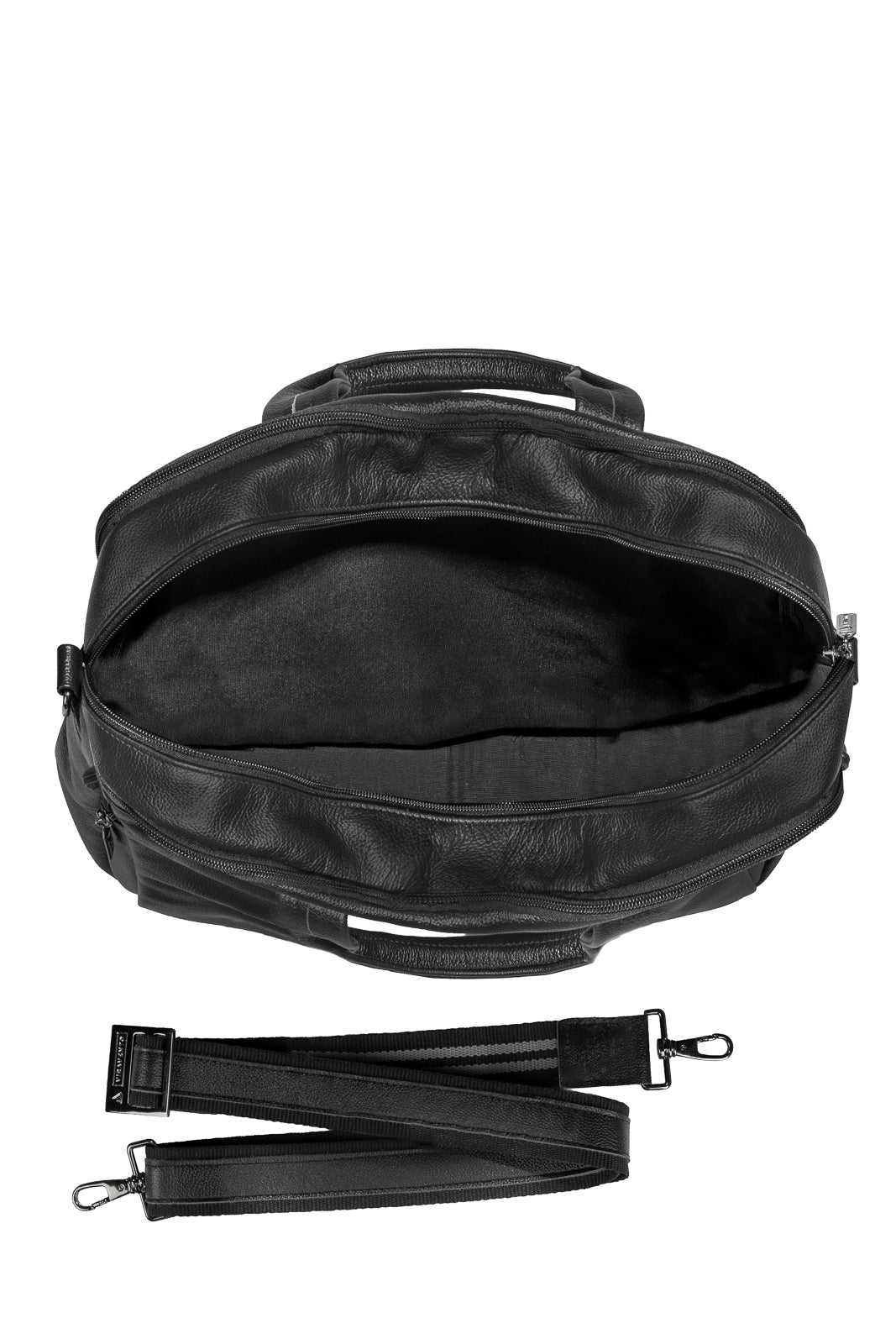 Pasta executiva de couro com divisórias Roger