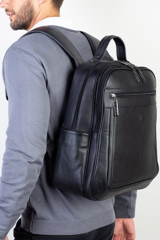 Mochila masculina de couro floater Daniel