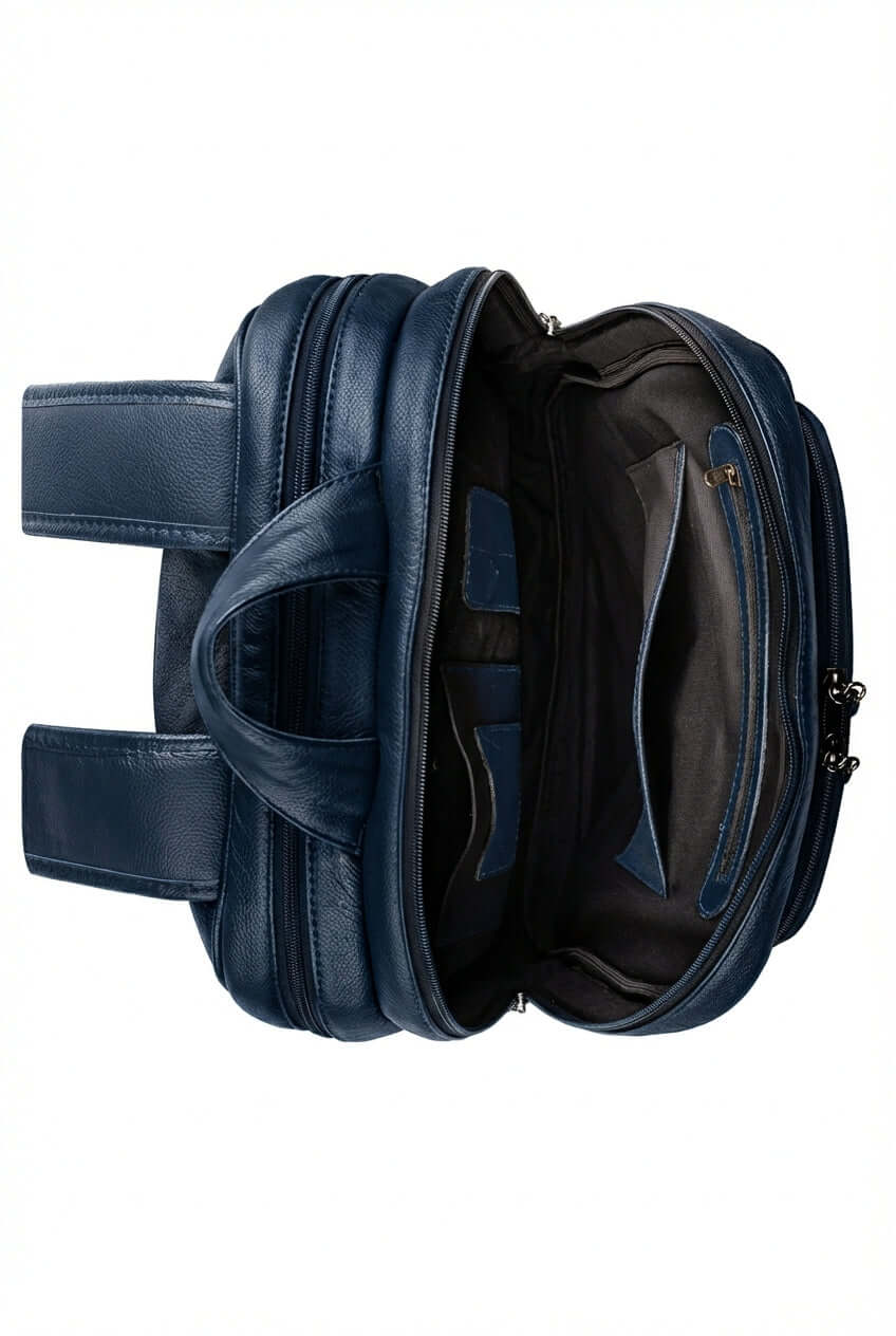 Mochila grande masculina couro floater para notebook Guilherme - Enluaze