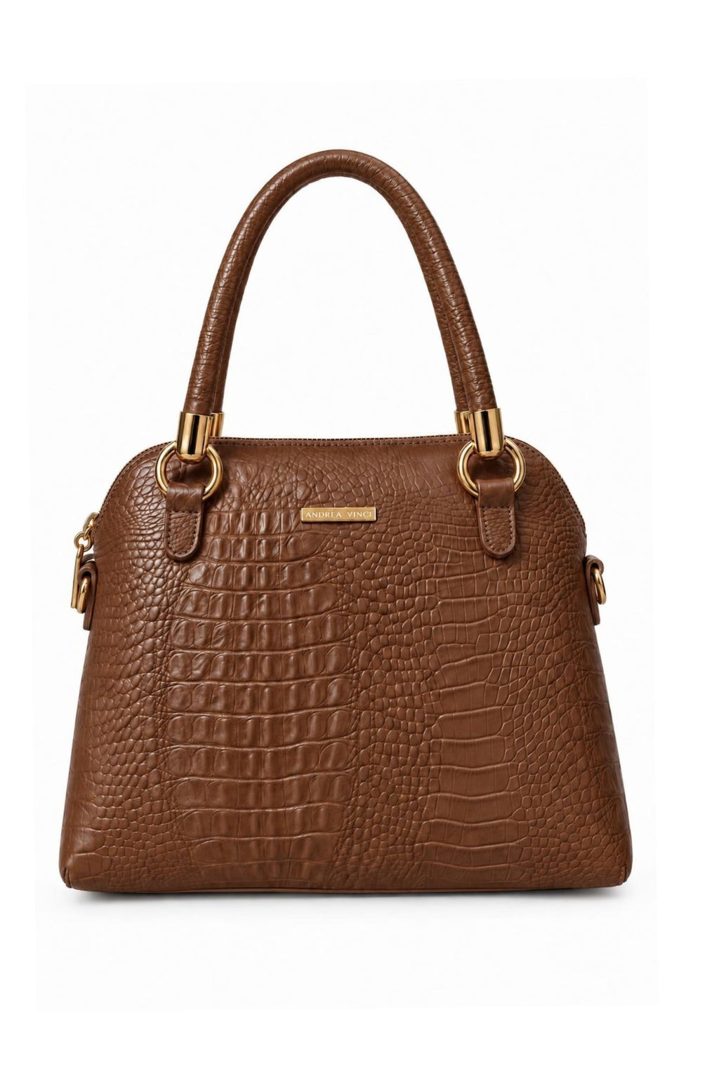 Bolsa baú de couro croco Donna — Whisky