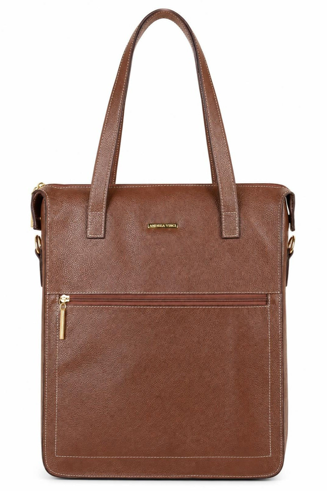 Bolsa/Pasta para notebook em couro liso Sandra — Whisky