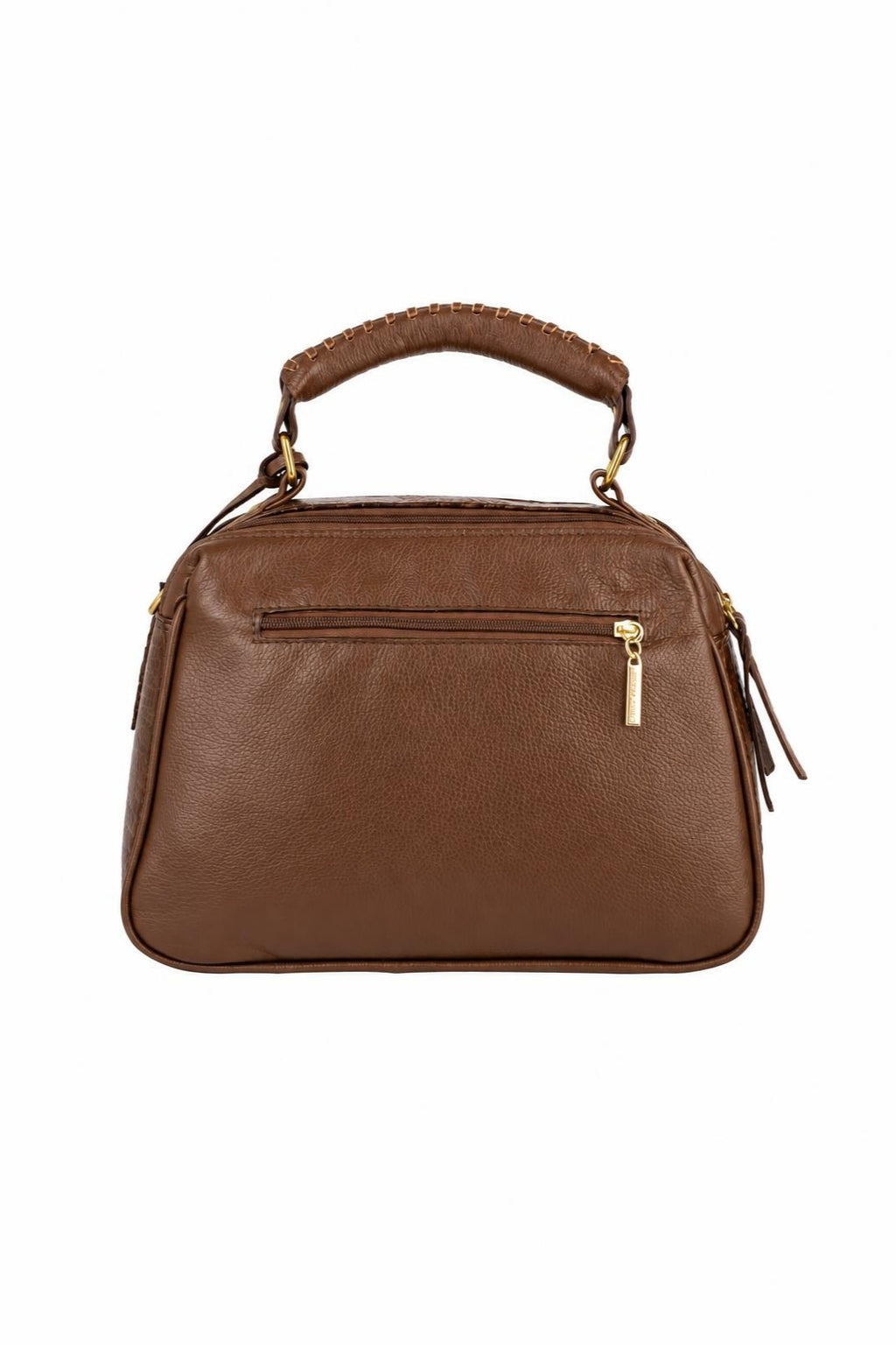 Bolsa pequena de couro croco Ruth — Whisky