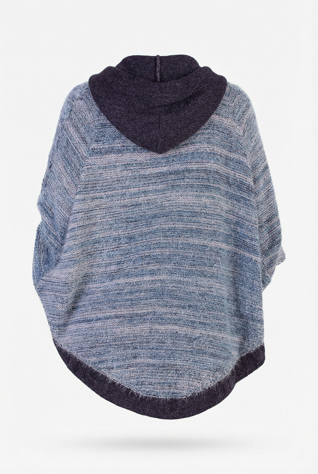 Poncho de tricô feminino mesclado 60003