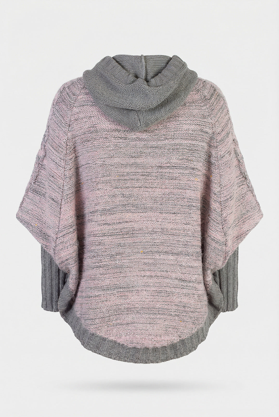 Poncho de tricô feminino mesclado 60003