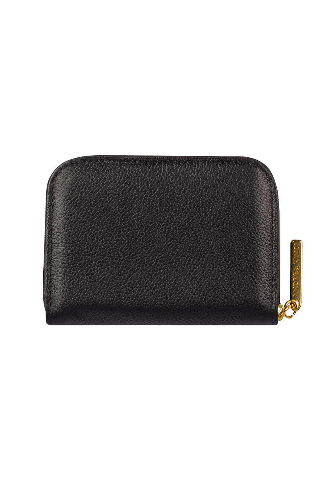 Carteira feminina de couro liso Kiara 10x13,5cm - Enluaze