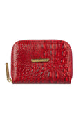 Carteira feminina de couro croco Kiara 10x13,5cm - Enluaze