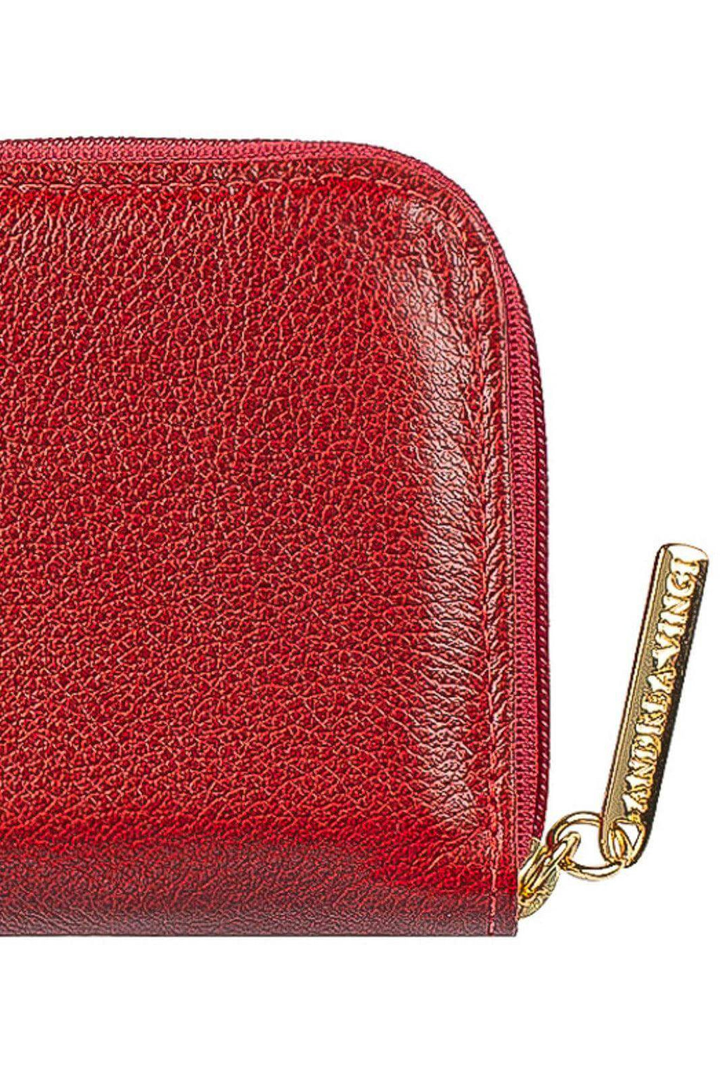 Carteira feminina de couro liso Kiara 10x13,5cm - Enluaze