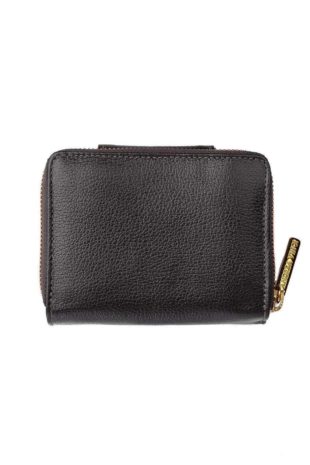 Carteira feminina de couro liso Lolla 10x13cm - Enluaze