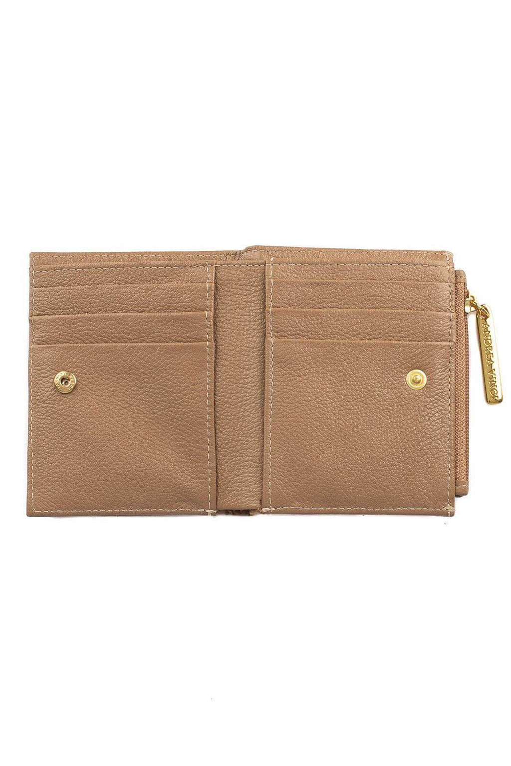 Carteira feminina de couro croco Lilian 11x9,5cm - Enluaze