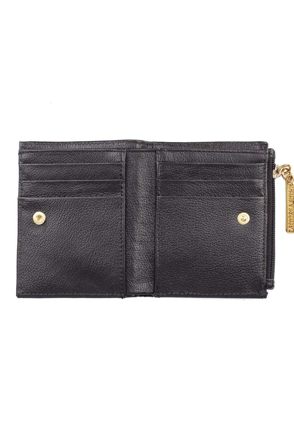 Carteira feminina de couro croco Lilian 11x9,5cm - Enluaze