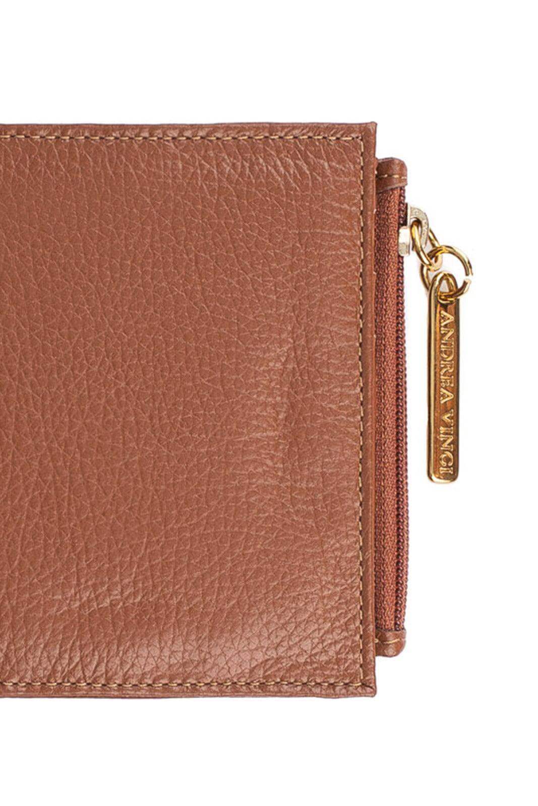 Carteira feminina de couro liso Lilian 11x9,5cm - Enluaze