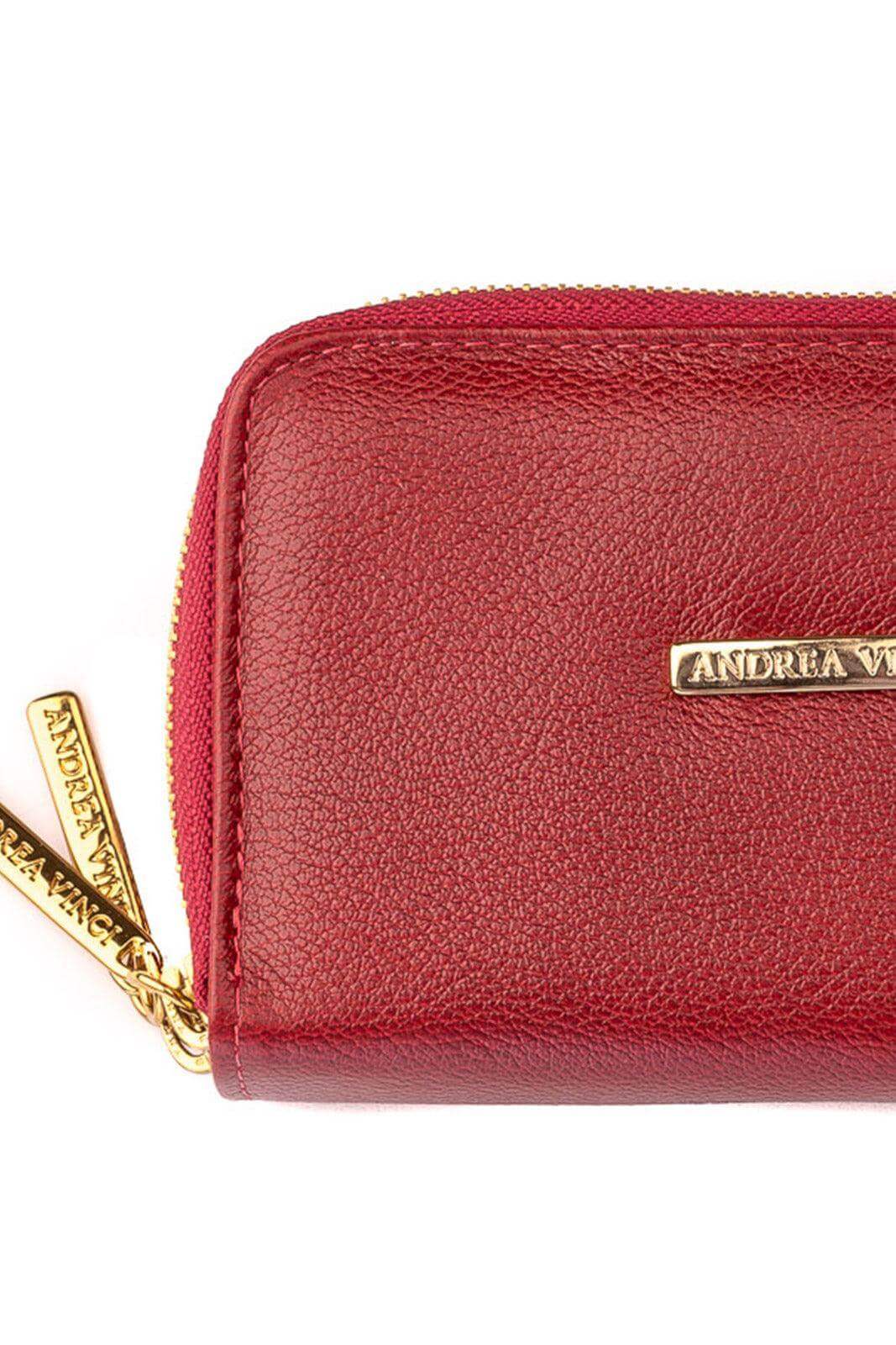 Carteira feminina de couro liso Martina 9,5x15,5cm - Enluaze