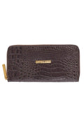 Carteira feminina de couro croco Bonny 10x19cm - Enluaze