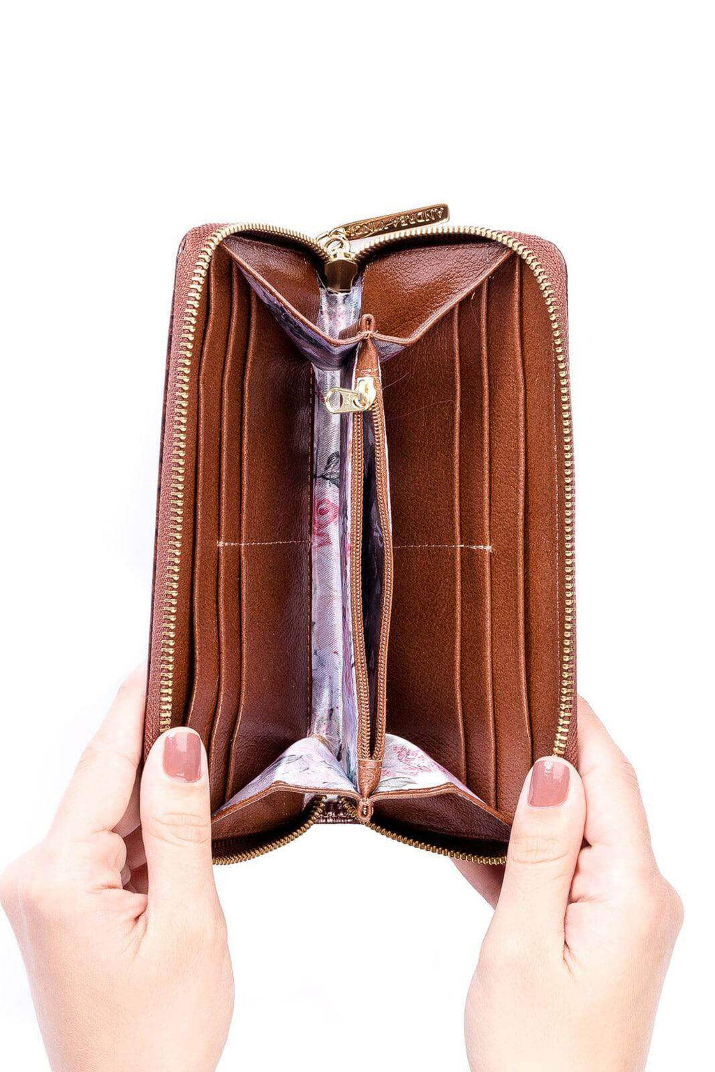 Carteira feminina de couro croco Bonny 10x19cm - Enluaze