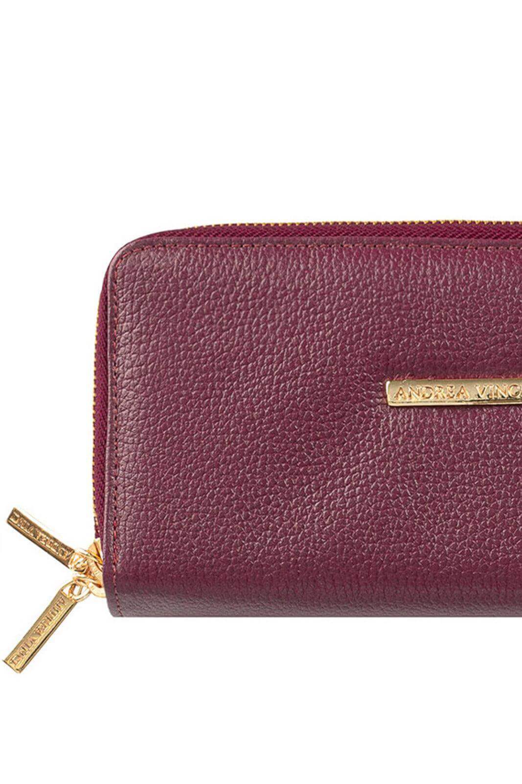 Carteira feminina de couro liso Tinna 10x19cm - Enluaze