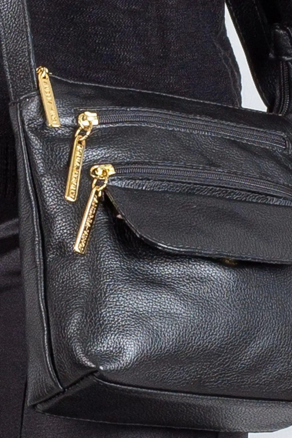 Bolsa transversal de couro liso Maura - Enluaze