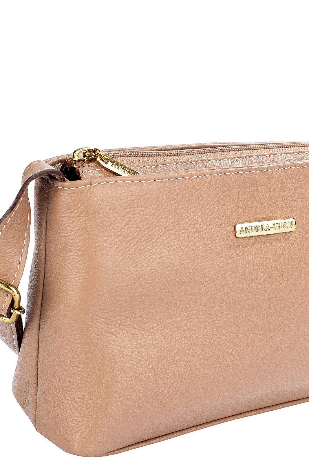 Bolsa pequena transversal de couro liso Iris - Enluaze