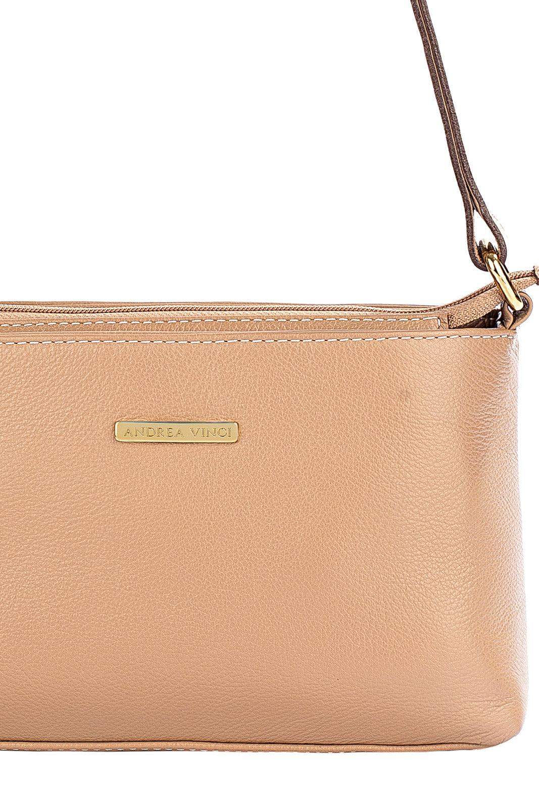 Bolsa pequena transversal de couro liso Iris - Enluaze