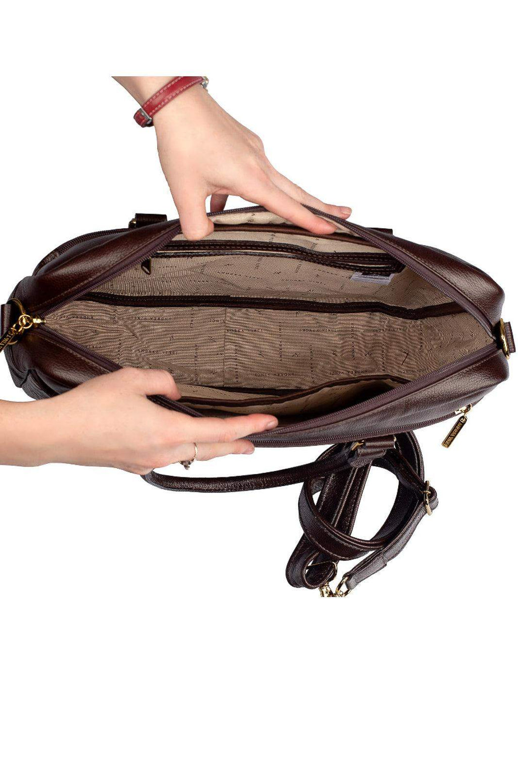 Pasta executiva grande de couro croco Scarlet - Enluaze