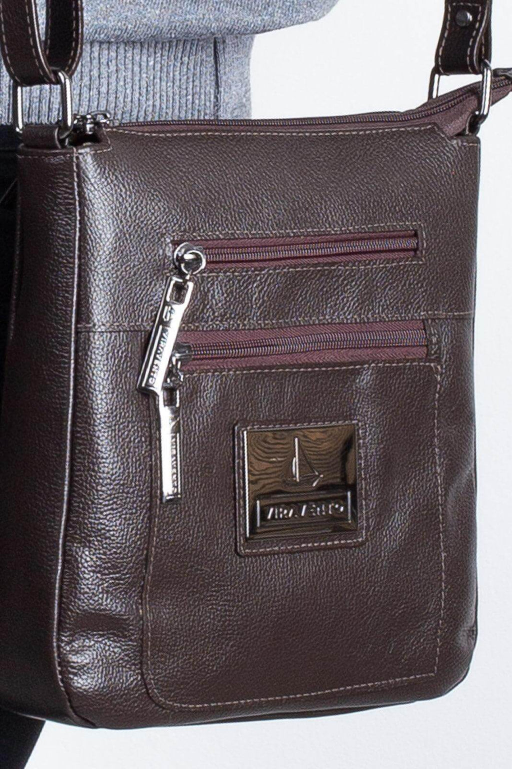 Bolsa de couro tiracolo Clovis - Enluaze