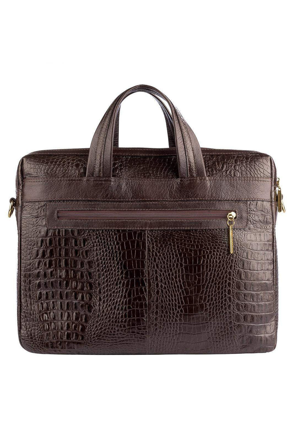 Pasta executiva de couro croco Fabiana - Enluaze