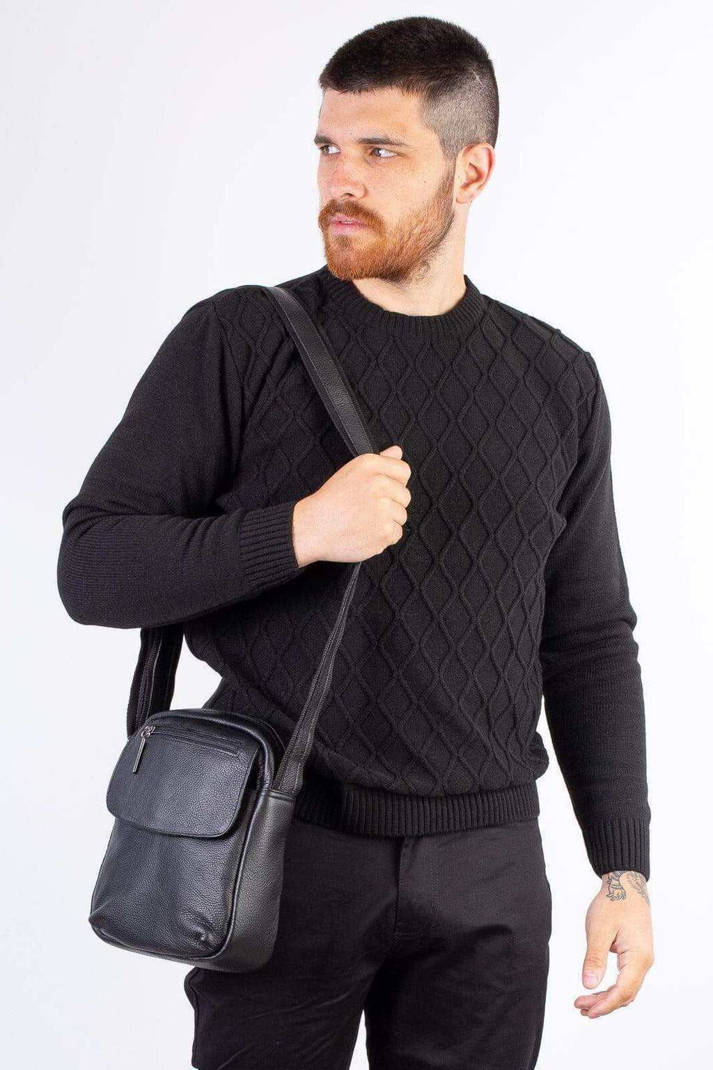 Bolsa tiracolo de couro Yuri - Enluaze