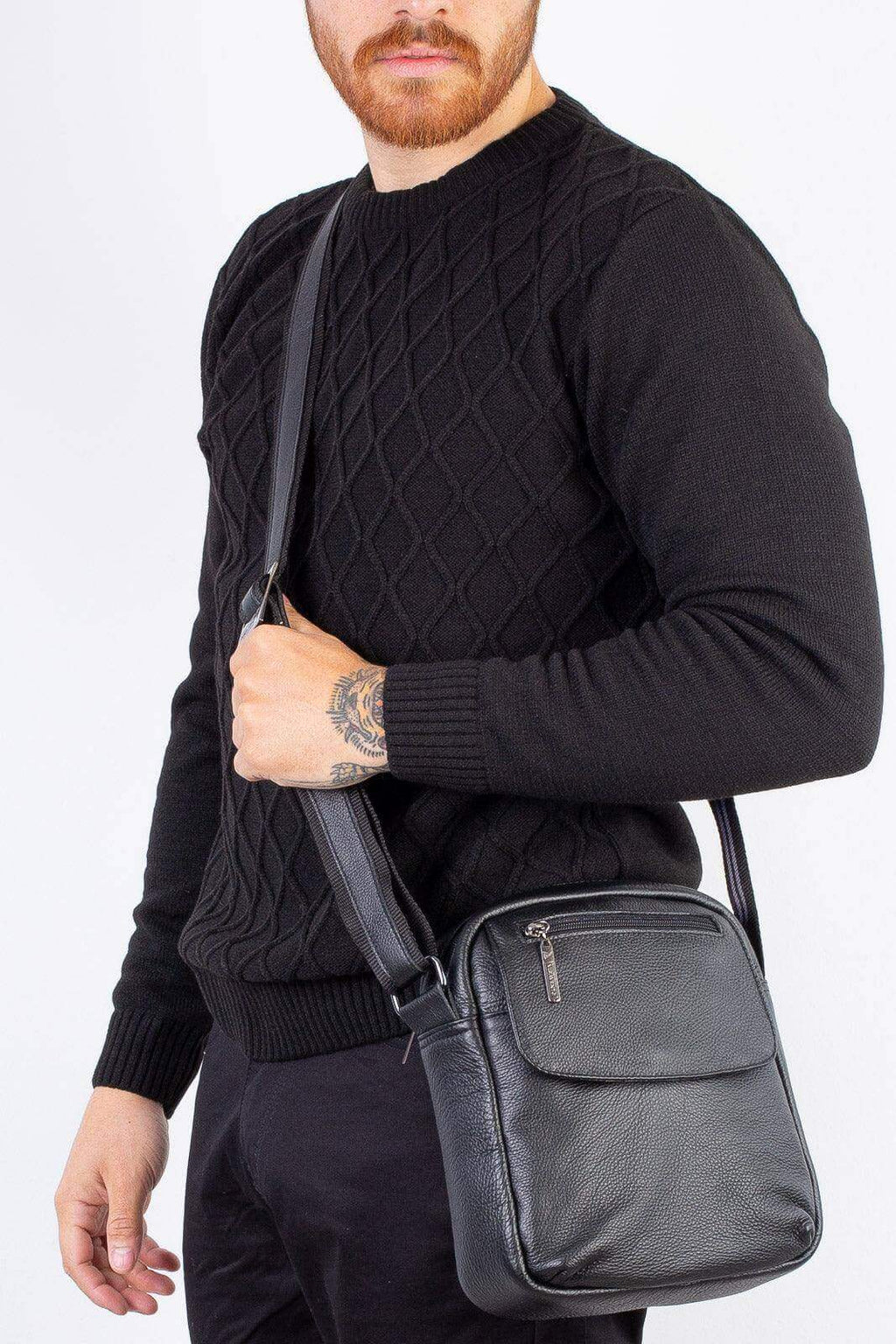 Bolsa tiracolo de couro Yuri - Enluaze