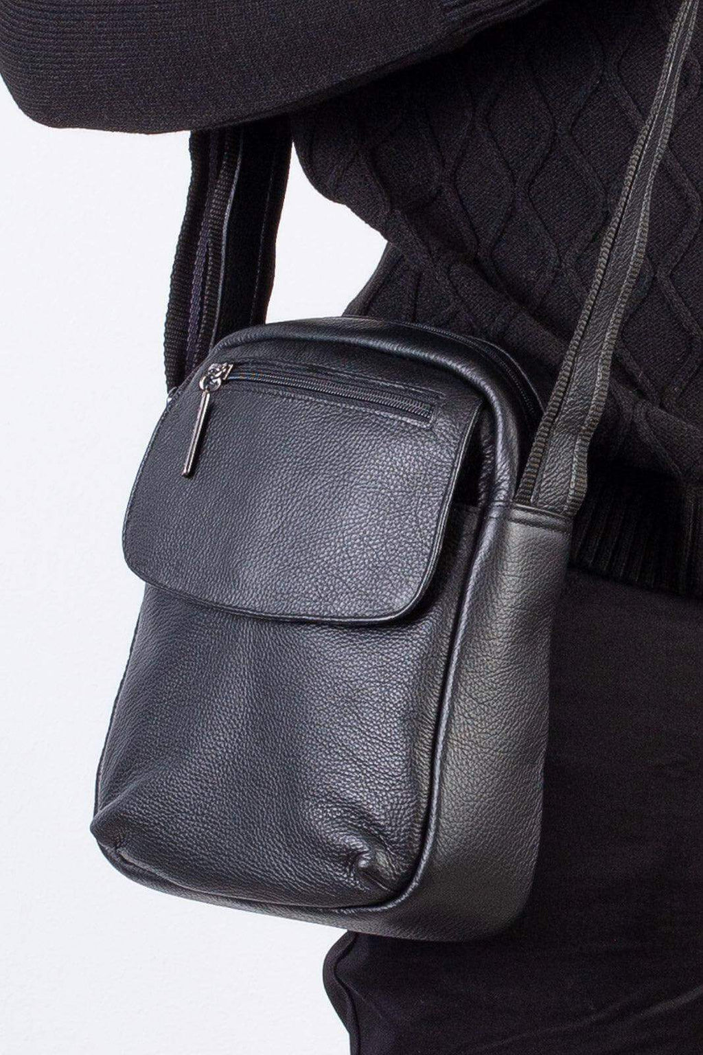 Bolsa tiracolo de couro Yuri - Enluaze