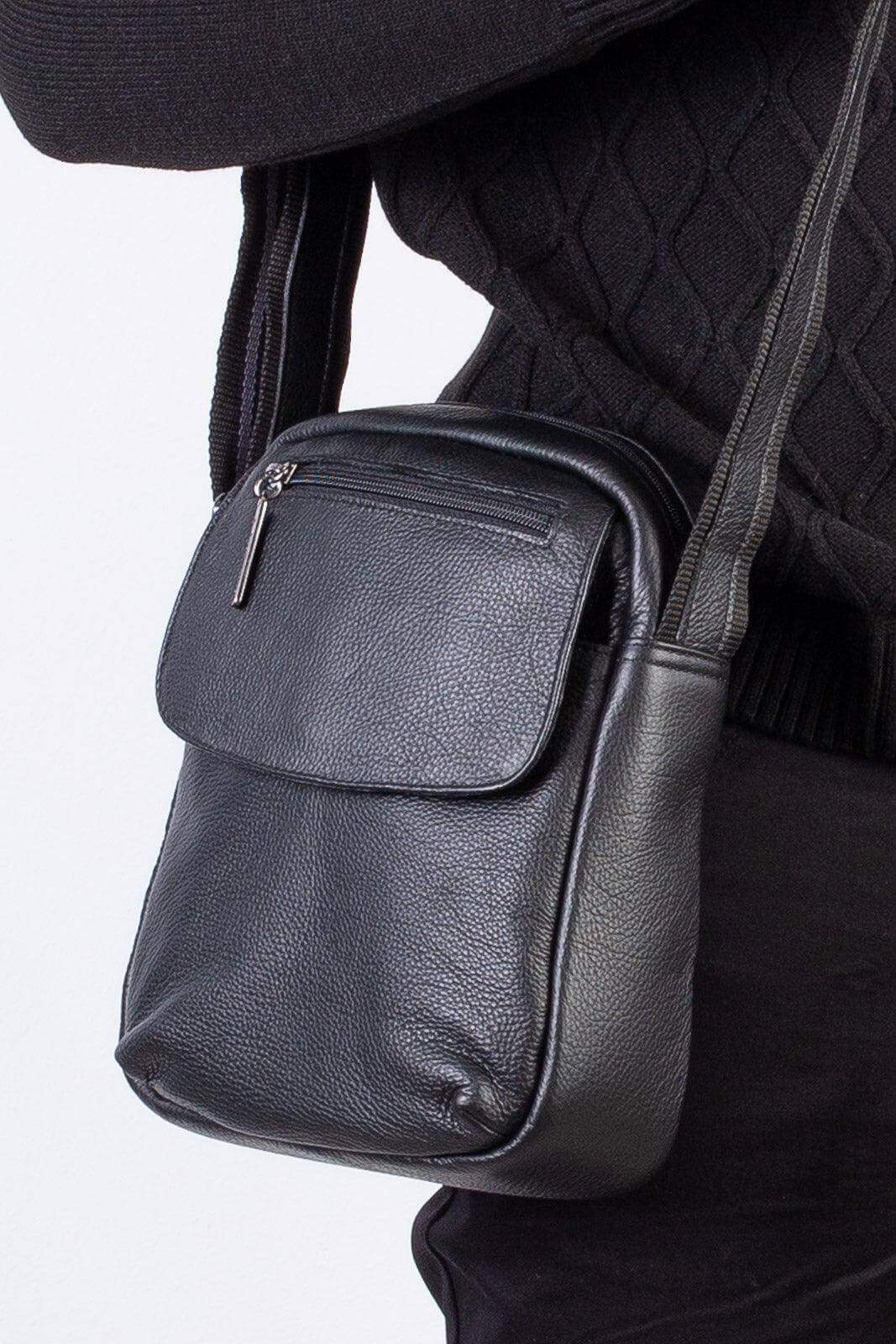 Bolsa tiracolo de couro Yuri - Enluaze