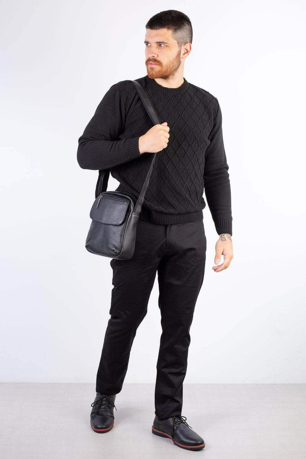 Bolsa tiracolo de couro Yuri - Enluaze