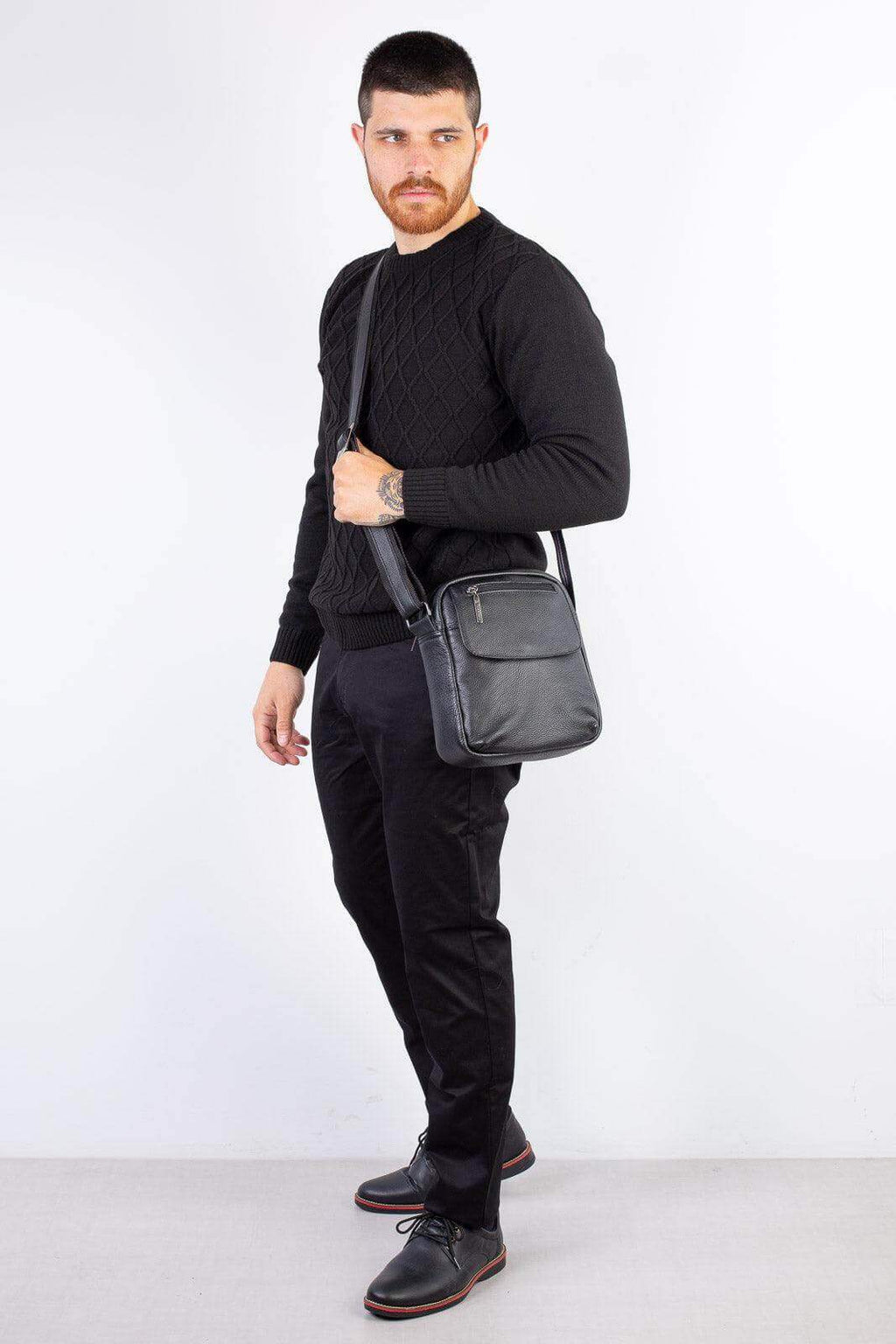 Bolsa tiracolo de couro Yuri - Enluaze