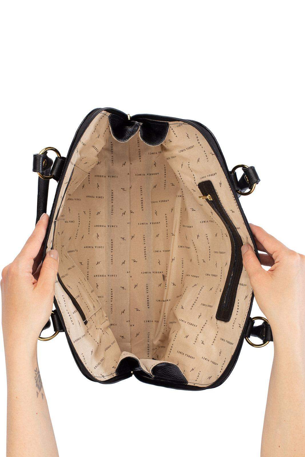 Pasta feminina executiva em couro croco Isabel - Enluaze