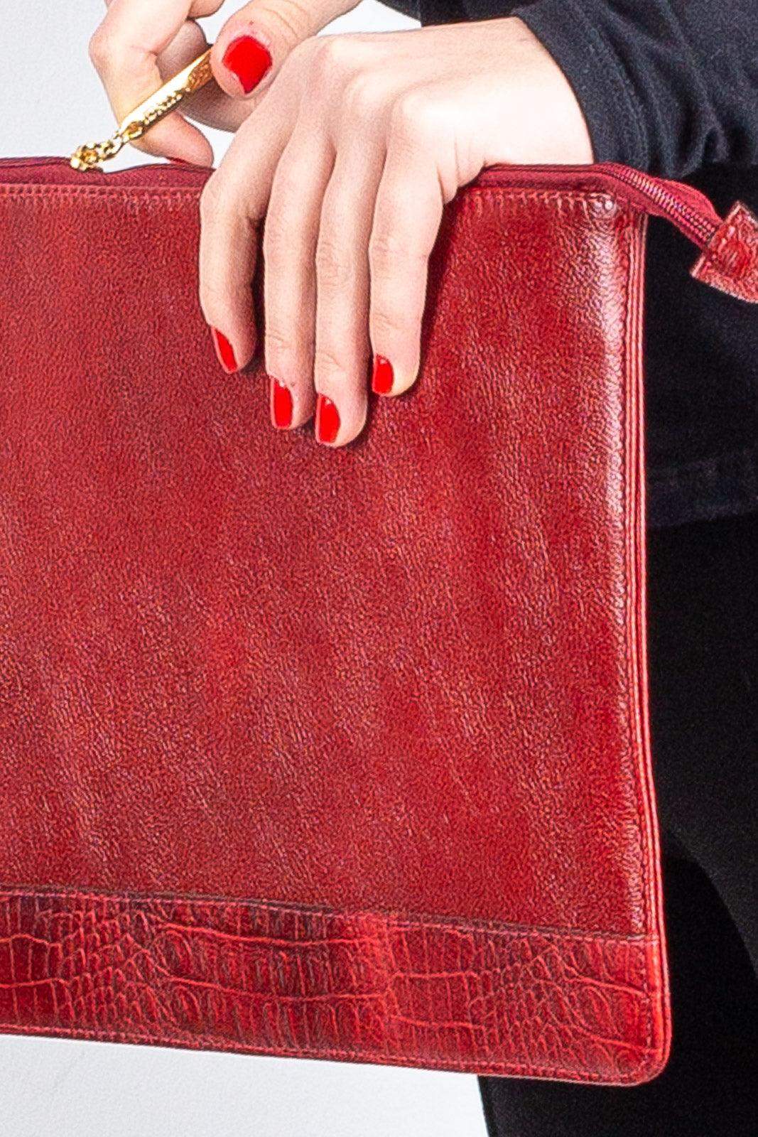 Pasta envelope para notebook couro liso Eduarda - Enluaze