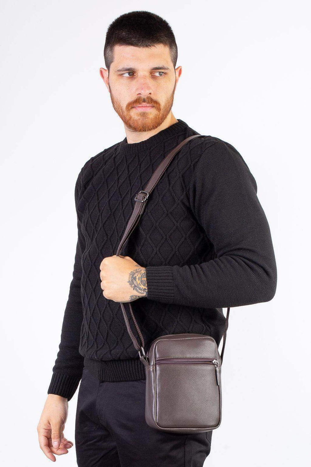 Bolsa shoulder bag de couro Pietro - Enluaze