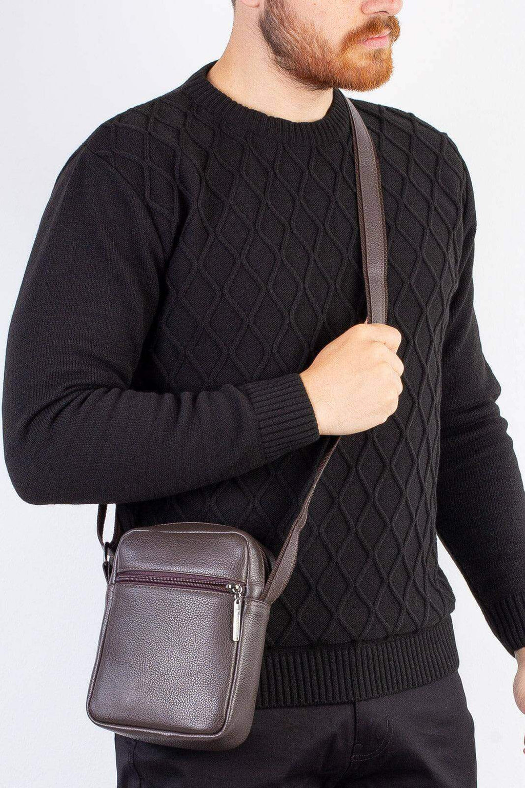 Bolsa shoulder bag de couro Pietro - Enluaze